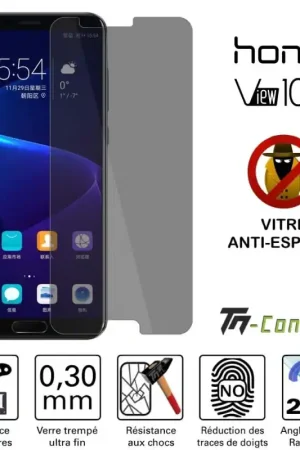 Must-Have Huawei Honor View 10 - Verre trempé Anti-Espions - TM-Concept®
