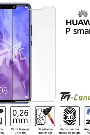 Huawei P smart+ Verre trempé TM-Concept® - Gamme Standard Premium Réduction