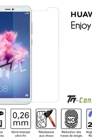 Huawei Enjoy 7s - Verre trempé TM-Concept® - Gamme Standard Premium Offre Spéciale