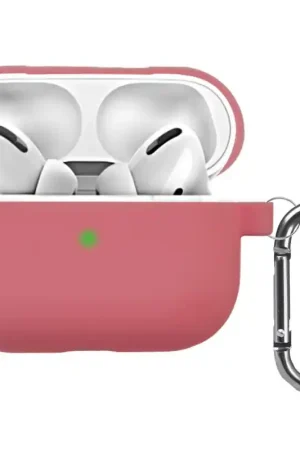 Étui pour Écouteurs Bluetooth Pro de Silicone Soft Rose compatible avec Airpods Pro Certifié