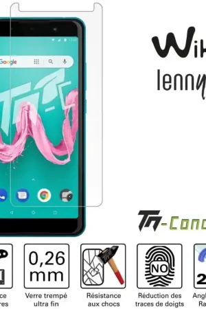 Wiko Lenny 5 - Verre trempé TM-Concept® - Gamme Standard Premium Soldes