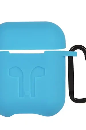 Étui pour Écouteurs Bluetooth de Silicone Soft Bleu Clair compatible avec Airpods Acheter Direct