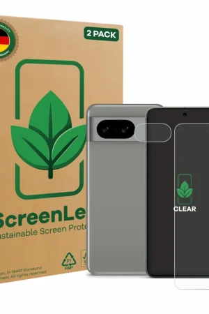 2 Pièces ScreenLeaf Clear Protection d'écran durable pour Google Pixel 8 (Avant+Caméra) Acheter En Ligne