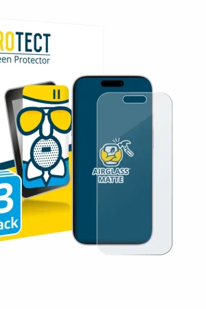 Paiement Sécurisé 3 Pièces BROTECT AirGlass Matte Protection d'écran en verre mat pour Apple iPhone 17