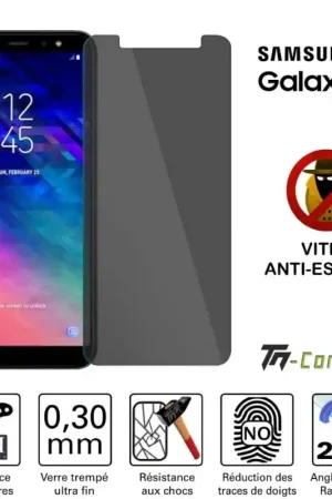 Samsung Galaxy A6 (2018) - Verre trempé Anti-Espions - TM-Concept® Promotion