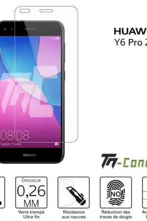 Paiement Sécurisé Huawei Y6 Pro 2017 - Verre trempé TM-Concept® - Gamme Standard Premium