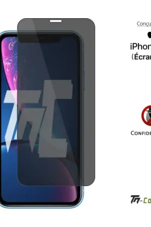 Apple iPhone XR - Verre trempé Anti-Espions - TM-Concept® Meilleur Prix