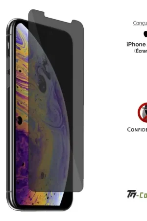 Pas Cher Apple iPhone XS Max - Verre trempé teinté Anti-Espions - TM-Concept®