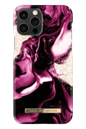 Coque Fashion iPhone 12  iPhone 12 PRO Golden Ruby Marble Ideal Of Sweden Promotion Saisonnière