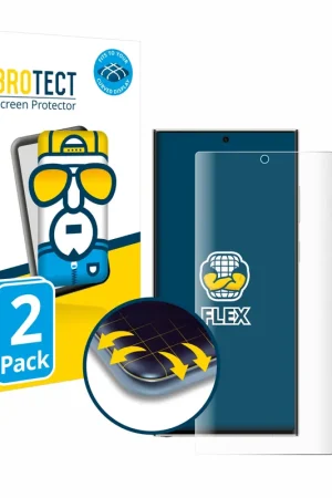 2 Pièces BROTECT Flex Full-Cover film de protection pour Samsung Galaxy S23 Ultra (case-friendly) Retour Gratuit
