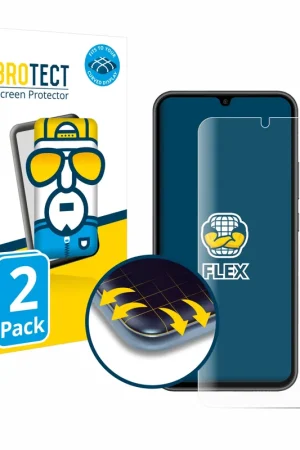 Authentique 2 Pièces BROTECT Flex Full-Cover film de protection pour Samsung Galaxy A34 5G