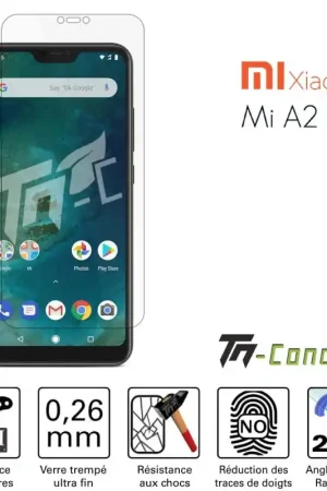Promotion Saisonnière Xiaomi Mi A2 Lite - Verre trempé TM-Concept® - Gamme Standard Premium