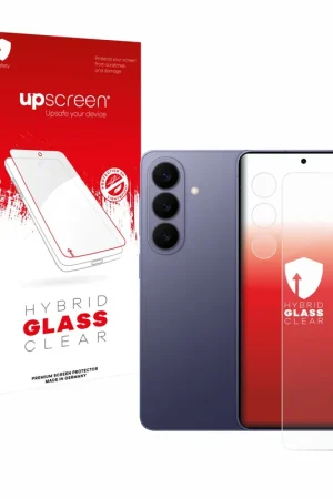Acheter En Ligne upscreen Hybrid Glass Clear Premium Protection d'écran en verre pour Samsung Galaxy S26 (Avant+Caméra)