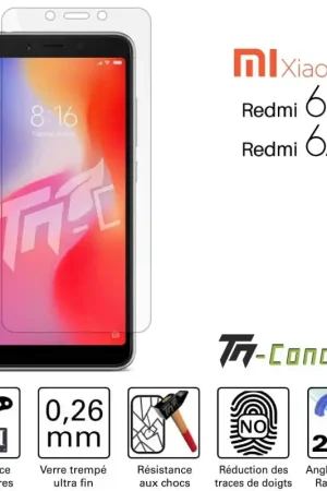 Promotion Saisonnière Xiaomi Redmi 6 / 6A - Verre trempé TM-Concept® - Gamme Standard Premium