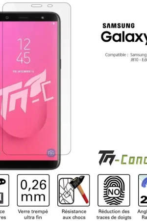 Samsung Galaxy J8 - Verre trempé TM-Concept® - Gamme Standard Premium Vente Directe