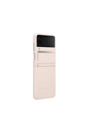 Prix Cassé Coque Samsung G Z Flip 4 en Cuir Rose Samsung