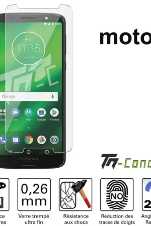 Motorola Moto G6 - Vitre de Protection Standard Premium - TM-Concept® - Verre trempé Bon Plan