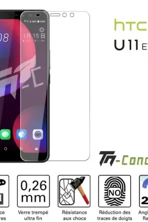 Meilleur Prix HTC U11 EYEs - Vitre de Protection Standard Premium - TM-Concept® - Verre trempé