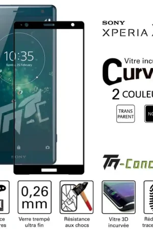 Sony Xperia XZ2 - Vitre de Protection 3D Curved - TM-Concept® - Verre trempé Authentique