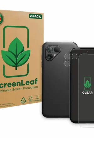 2 Pièces ScreenLeaf Clear Protection d'écran durable pour Fairphone 5 (Avant+Caméra) Authentique
