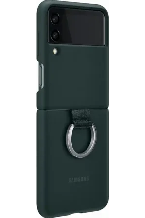 Jusqu’à Épuisement Des Stocks Coque Samsung Galaxy Z Flip 3 Silicone avec anneau Verte Samsung