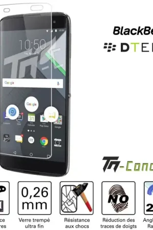 Bon Plan BlackBerry DTEK60 - Vitre de Protection Standard Premium - TM-Concept® - Verre trempé