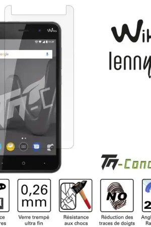 Authentique Wiko Lenny 4 - Vitre de Protection Standard Premium - TM-Concept® - Verre trempé