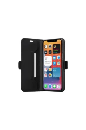 Etui pour iPhone 13 Pro Max folio Copenhagen Dbramante1928 en cuir noir Usine Directe