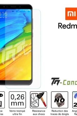 Xiaomi Redmi 5 - Vitre de Protection Standard Premium - TM-Concept® - Verre trempé Achat Immédiat