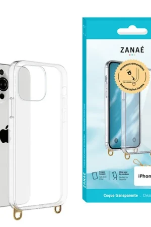 Affaire À Saisir Coque transparente avec anneaux pour iPhone 16 Pro