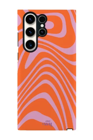 Bon Plan xoxo Wildhearts Coque Samsung Galaxy S23 Ultra - Boogie Wonderland Orange