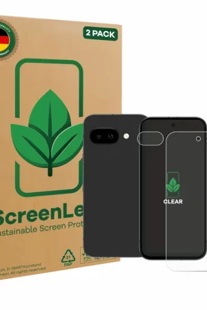 Meilleure Vente 2 Pièces ScreenLeaf Clear Protection d'écran durable pour Google Pixel 9a (Avant+Caméra)