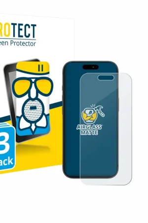 Bon Plan 3 Pièces BROTECT AirGlass Matte Protection d'écran en verre mat pour Apple iPhone 17 Pro