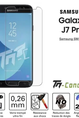 Samsung Galaxy J7 Pro - Vitre de Protection Standard Premium - TM-Concept® - Verre trempé Expédié Aujourd’hui