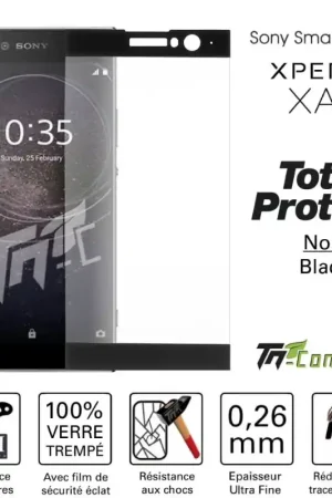 Sony Xperia XA2 - Vitre de Protection - Total Protect - TM-Concept® - Verre trempé Must-Have
