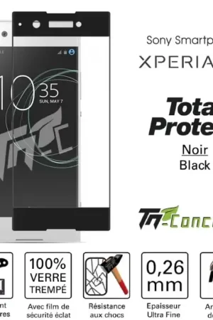 Sony Xperia XA1 - Vitre de Protection - Total Protect - TM-Concept® - Verre trempé Livraison Express