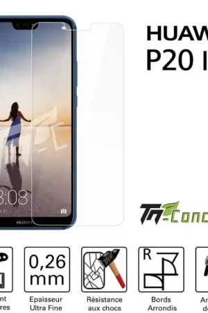 Huawei P20 Lite - Vitre de Protection Standard Premium - TM-Concept® - Verre trempé Authentique