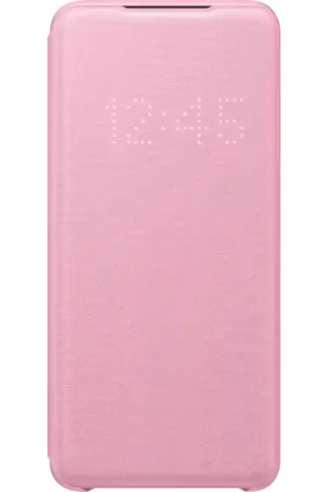 Folio Samsung G S20 LED View Cover Rose Samsung Pas Cher