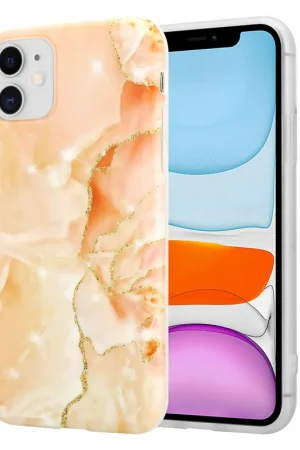ShieldCase Coque iPhone 11 Peachy Dreamy Marble Promotion Saisonnière