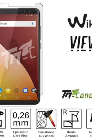 Prix Promo Wiko View - Vitre de Protection Standard Premium - TM-Concept® - Verre trempé