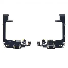 Commande En Gros Nappe / Connecteur de Charge iPhone 11 Pro Noir Reconditionné (PIEC)