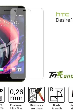 HTC Desire 10 Pro - Vitre de Protection Standard Premium - TM-Concept® - Verre trempé Réduction