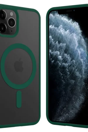 ShieldCase Coque Transparente iPhone 11 Pro Magsafe avec bords colorés (vert) Prix Réduit