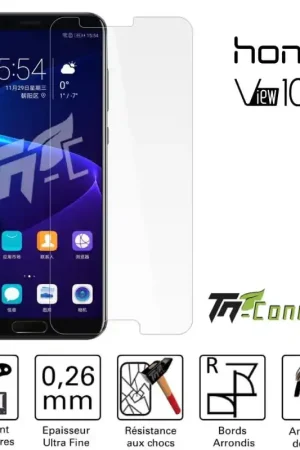 Huawei Honor View 10 - Vitre de Protection Standard Premium - TM-Concept® - Verre trempé Dernière Chance