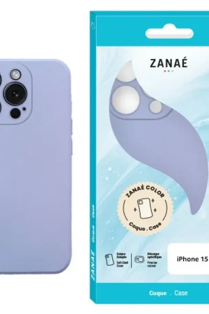 Prix Réduit Coque Zanae Color iPhone 15 Pro Lilas