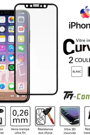 Apple iPhone X - Verre trempé 3D Curved - TM-Concept® Offre Du Jour