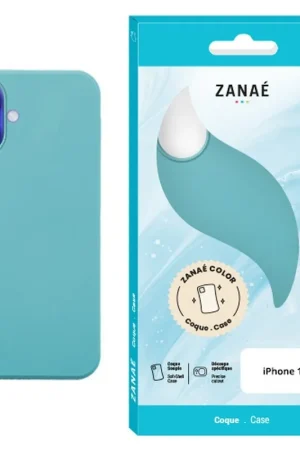 Authentique Coque Zanae Color iPhone 16 Bleu Sauge