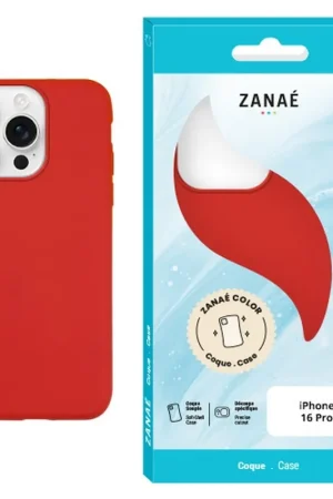 Promotion Coque Zanae Color iPhone 16 Pro Rouge