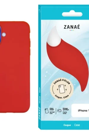 Quantité Limitée Coque Zanae Color iPhone 16 Rouge