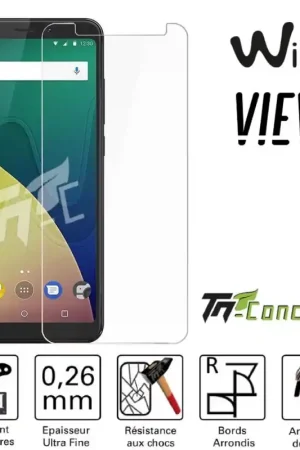 Retour Gratuit Wiko View XL - Vitre de Protection Standard Premium - TM-Concept® - Verre trempé